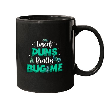 Discover Insect Puns Really Bug Me Bug Catcher Future Entomologist Mugs
