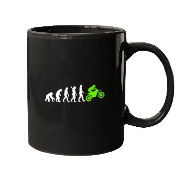 Discover Motorcycle Motorcyclist Motocross Supercross Enduro Evolution Mugs