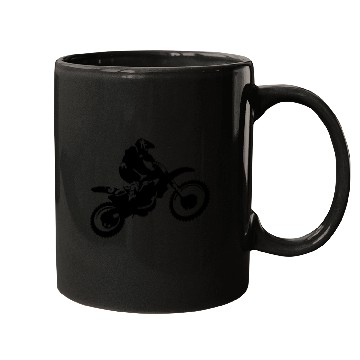 Discover Motor X Silhouette Dirt Bike Mugs