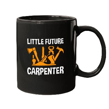 Discover Little Future Carpenter Woodworker Tools Handyman Joiner Mugs