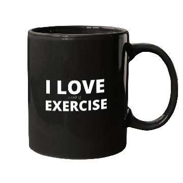 Discover I Love Avoiding Exercise Funny Gym Fitness Instructors Mugs