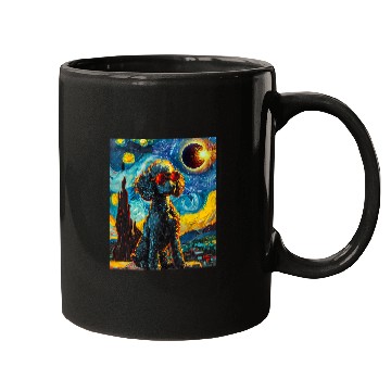 Discover Total Solar Eclipse Poodle Dog Mugs