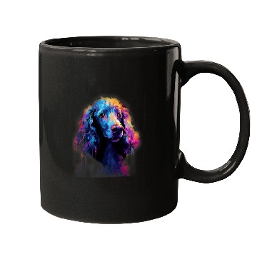 Discover Poodle Dog Abstract Impression Colorful Graphic Art Mugs