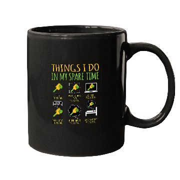 Discover Things I Do In Spare Time Pickleball Paddle Player Graphic Mugs