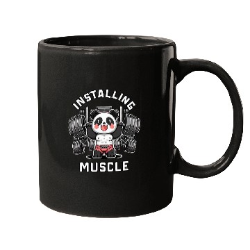 Discover installing muscle panda Please Wait Panda Weight Lifting Mugs