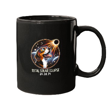 Discover Solar Eclipse Beagle Wearing Glasses Pet April 8 2024 2 Mugs