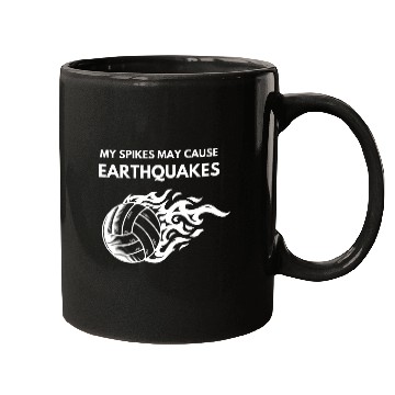 Discover Volleyball Opposite Hitter Funny Spikes Design Mugs
