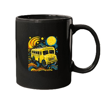 Discover School Bus Driver Art 21 Mugs