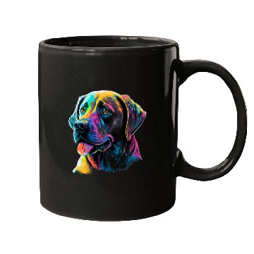 Discover Labrador Lab Dog Lover Splash Graffiti Art Pet 4 7 Mugs