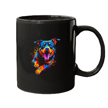 Discover Pop Art Design Rottweiler Mugs