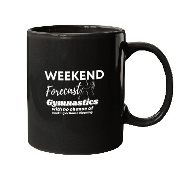 Discover Weekend Forecast Gymnastics Tumbling 1 Mugs