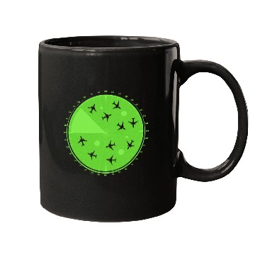 Discover Airplane Pilot Radar Aviation Aircraft Flight Mugs