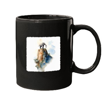 Discover Mountain Climbing Elephant Adventure Peak Strength Mugs