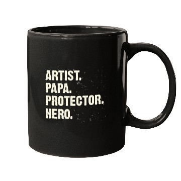 Discover Protector Hero Artist Papa Art Dad Profession Superhero Mugs