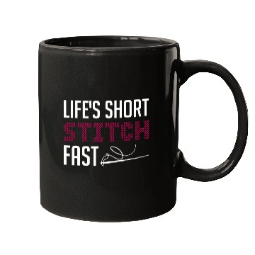 Discover Lifes Short Stitch Fast Cross Stitch Needlepoint Art Mugs