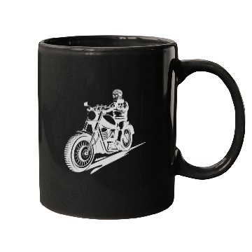 Discover Motorcyclist skeleton Mugs