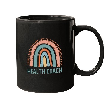 Discover Pastel Rainbow Fitness Health Coach Mugs