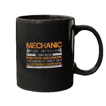 Discover Mechanic Questionable Knowledge Garage Shift Racks Race Car Mugs