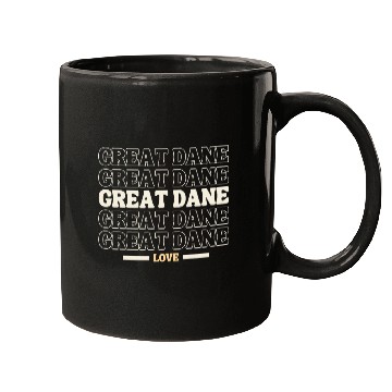 Discover vintages Great Dane multi line dog lovers Mugs