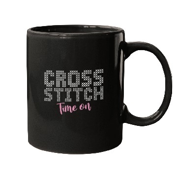 Discover Time On Cross Stitch Needlepoint Art XStitching Mugs