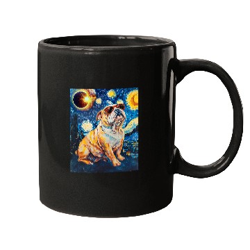 Discover Total Solar Eclipse Bulldog Mugs