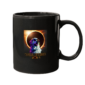 Discover Total Eclipse 4 08 24 Great Pyrenees Dog With Glasses Mugs