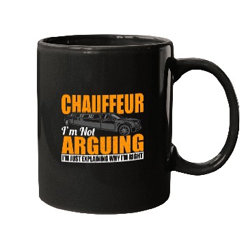 Discover Personal Driver Funny Chauffeur Not Arguing Just Explaining Mugs
