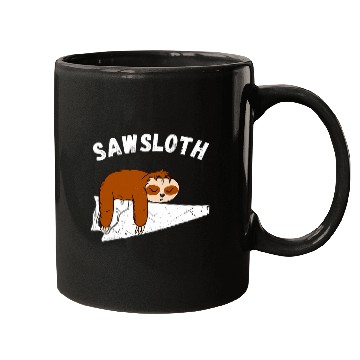 Discover Sloth Saw Carpenter Wood Working Carpentry Woodworker Mugs