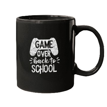Discover Back to School Funny Game Over Teacher Student Controller Mugs