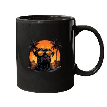 Discover Pug with Sunglasses 2 Mugs