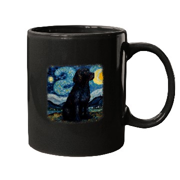 Discover Van gogh Newfoundland in starry night 2 Mugs