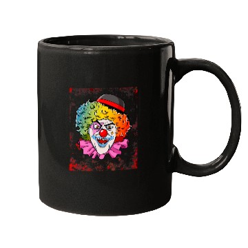 Discover Scary Clown Blood Gore Horror Halloween Mugs