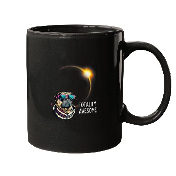 Discover Pug Dog America 2024 Solar Eclipse Totality Accessories 2 Mugs