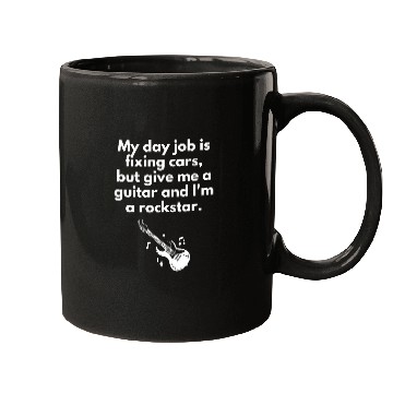Discover Mechanic Rockstar Guitar LoverF Mugs