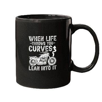 Discover vintages When Funny Life Throws You Retro Curves Motorcycle Mugs