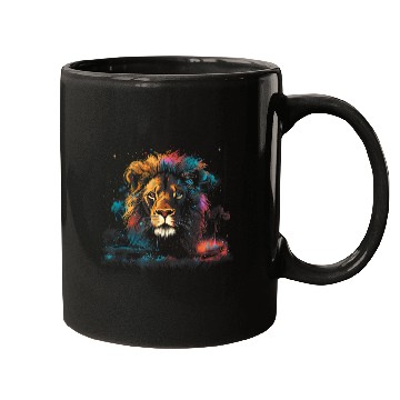 Discover Lion Savannah Nature Paintings Animal kingdom 1 Mugs
