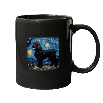 Discover Van gogh Newfoundland in starry night 1 Mugs