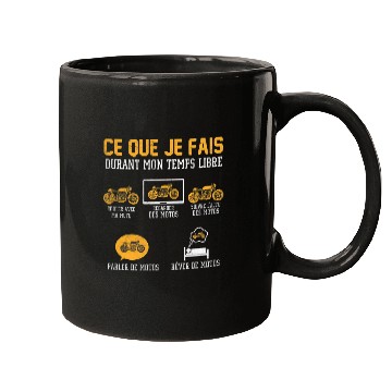 Discover What I do in my frees time Cafe Racer Motorcycle Mugs