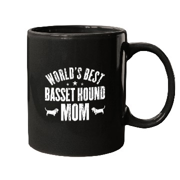 Discover Worlds bests BASSET HOUND Mom Mugs