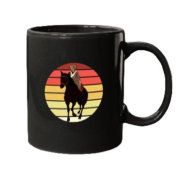 Discover Retro Indigenous Horse Riding Native Pride Native American Mugs