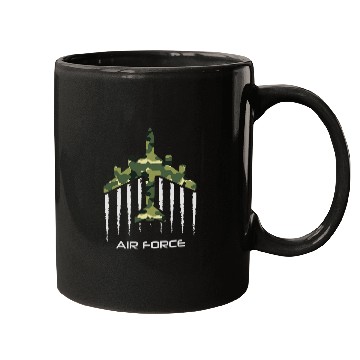 Discover american flag air ce camouflage pilot jet Mugs