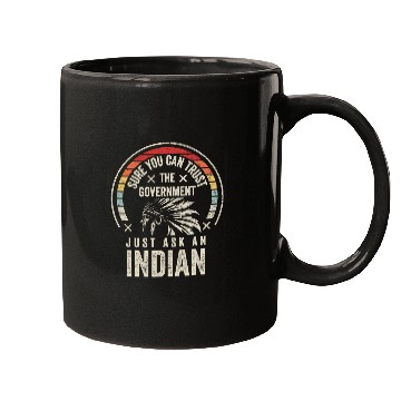 Discover Retro vintages Native American Trust Government Mugs