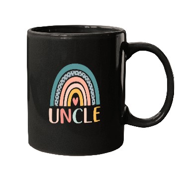 Discover Mens Boho Rainbow Border Retro Art Summer Boho Style Lovers Uncle Mugs