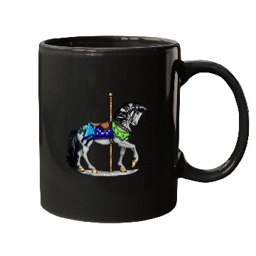 Discover White Carousel Horse Mugs