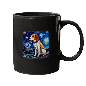 Discover Van gogh Beagle in starry night Mugs