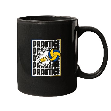 Discover Practice Player Coachs Team Trainer Volleyball Mugs