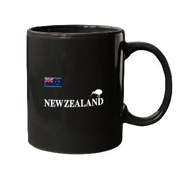 Discover New Zealand Flag Kiwi Rugby Soccer Football Basketball Cheer Gift Mugs