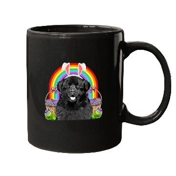 Discover Newfoundland Dog Easter Bunny Egg Hunt Mugs