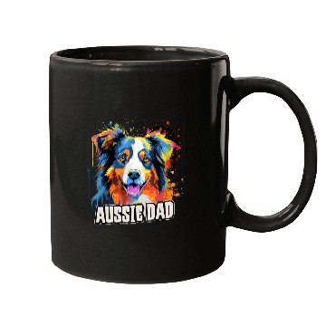 Discover Mens Australian Shepherd Aussie Dad Dog Mugs