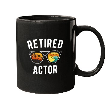 Discover Retirement Actor Hollywood icon on vacation Mugs